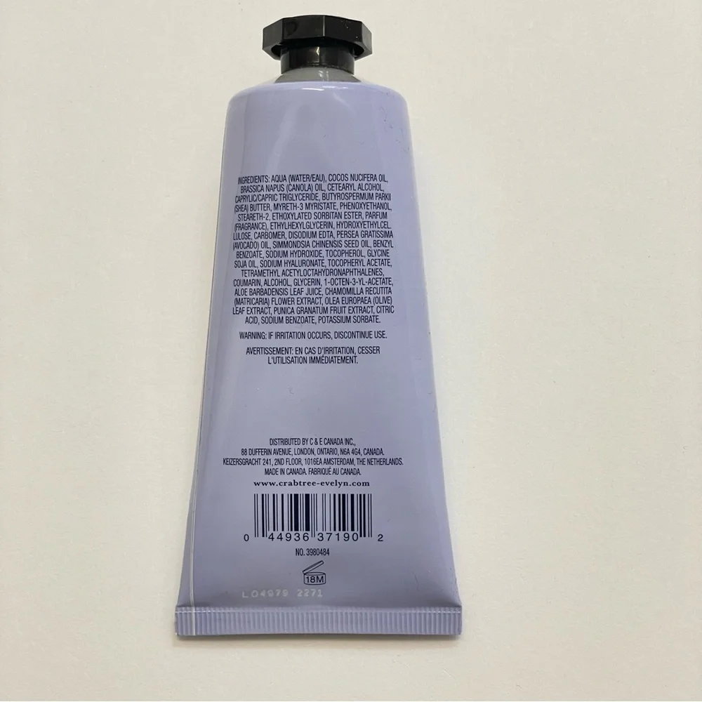 Crabtree & Evelyn Lavender Hand Therapy Cream Lotion 3.5 oz